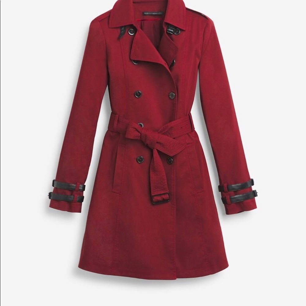 White House Black Market Double-breasted Trench
